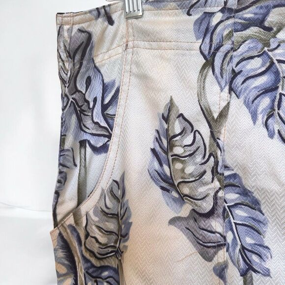 NALU Wahine Hawaiian Luau Cotton Blend Midi Skirt Drawstring L Pockets Tropical - Picture 12 of 12